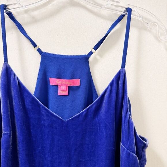 Lilly Pulitzer Dusk Racerback Velvet Top - Size Small - Picture 3 of 5
